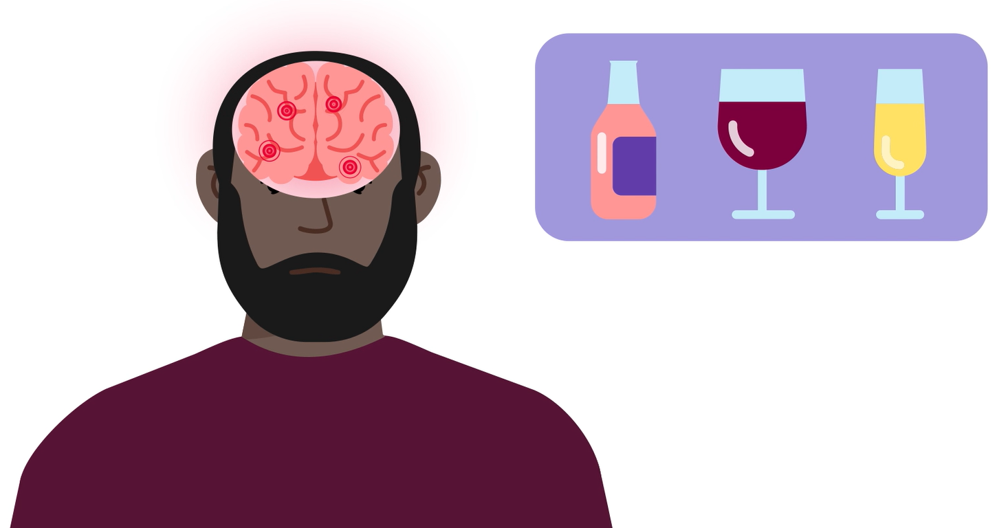 brain on alcohol poster